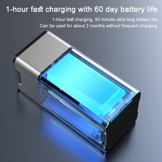 Raziloj por Viroj, Elektra Razilo por Viroj, Mini-Elektraj Foliaj Raziloj por Viroj, Kompakta Vizaĝa Razilo, IPX7 Akvorezista Sendrata Razilo kun Tipo-C Rapide Reŝargebla por Vojaĝado