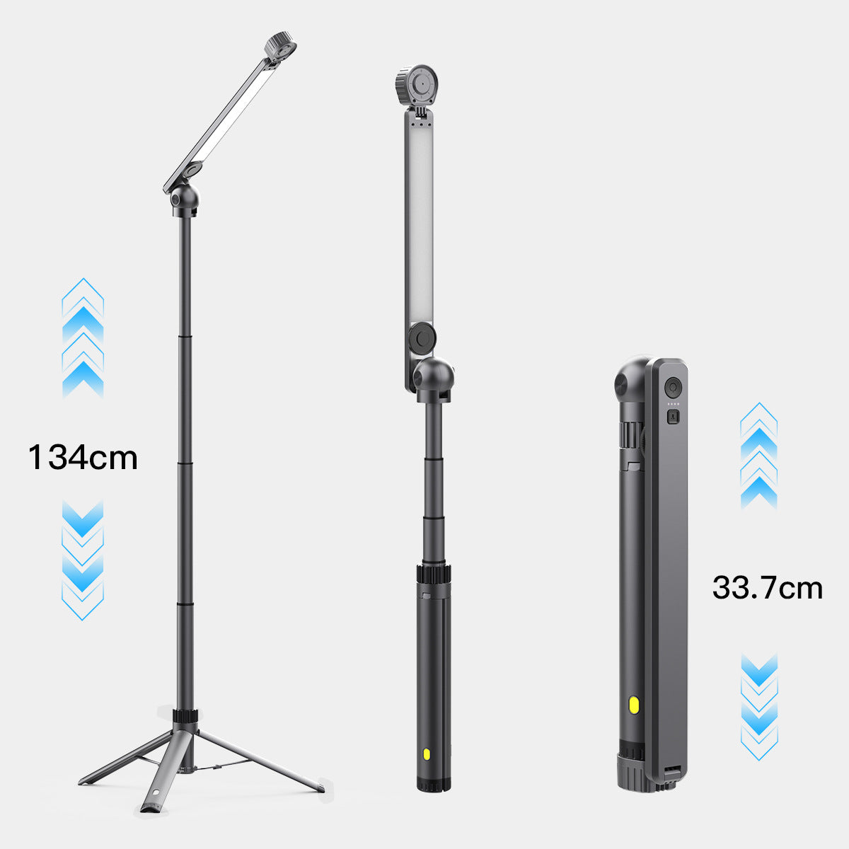 Foldable and Rechargeable Outdoor Camping Light with Stand