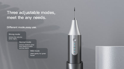 Ultrasonic Tartar Remover,  Plaque Removal Scraper with Front Micro Camera Connect to Mobile App Via WIFI to Visual(Grey)