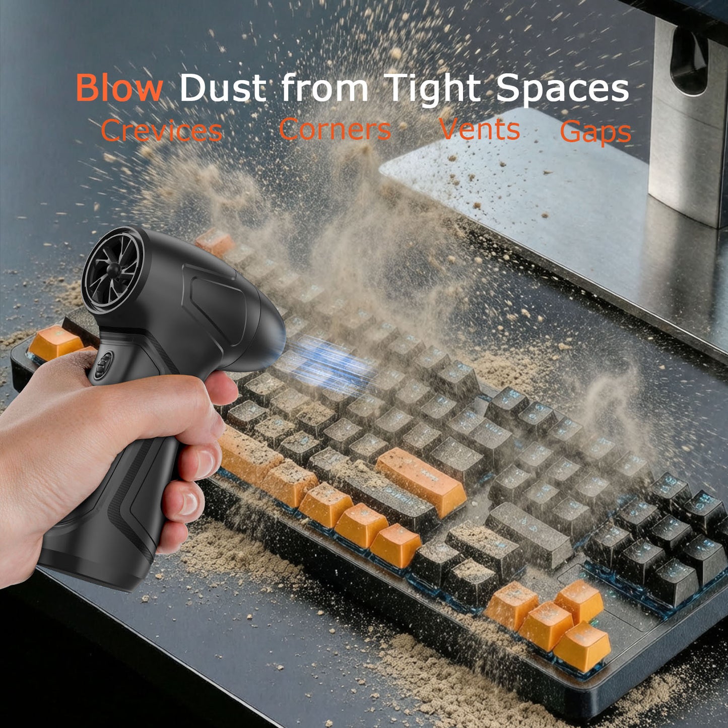 Electric Air Duster – Powerful Airflow for Dust & Debris Removal