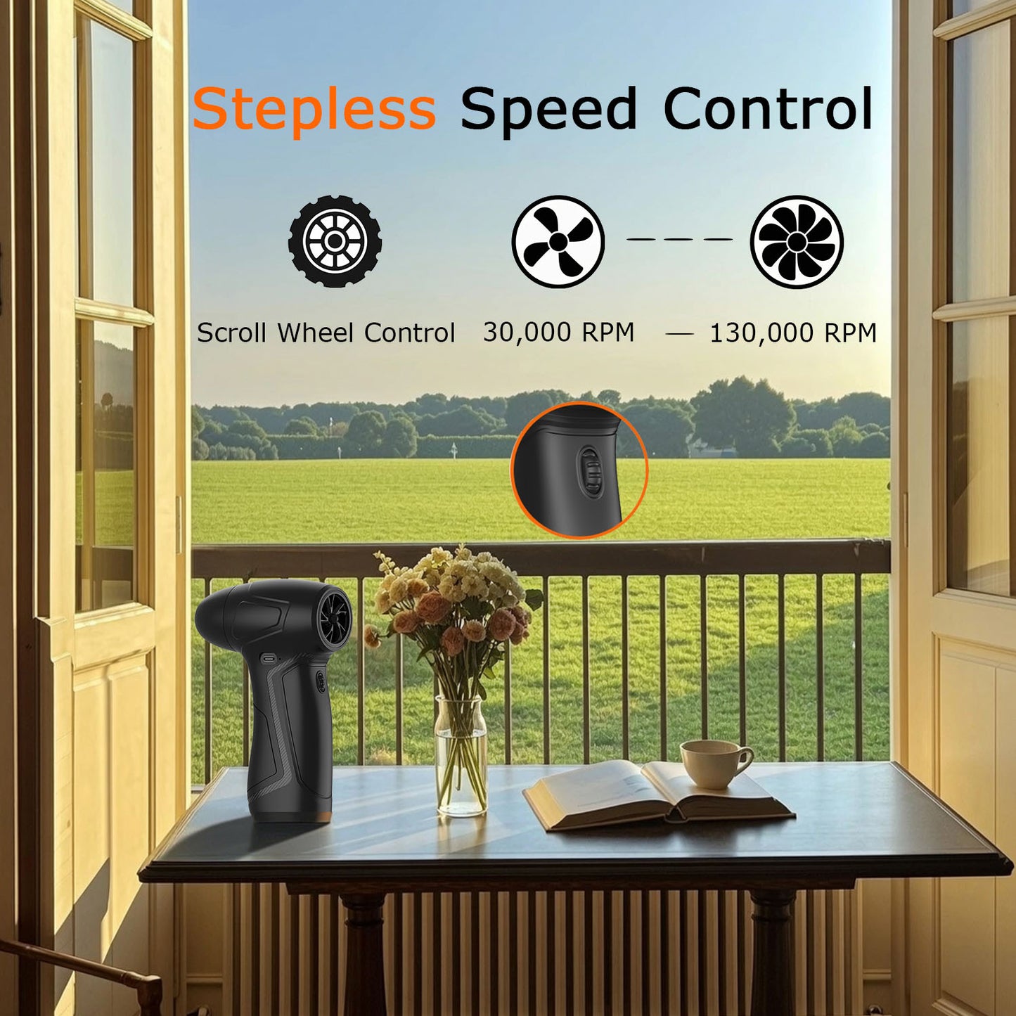 Electric Air Duster – Powerful Airflow for Dust & Debris Removal
