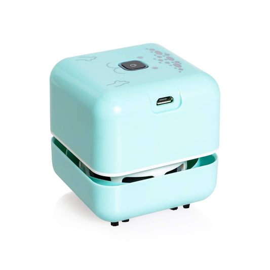Mini Desk Cleaner – Desktop Vacuum for Keyboard Office Perfect White Elephant Gift